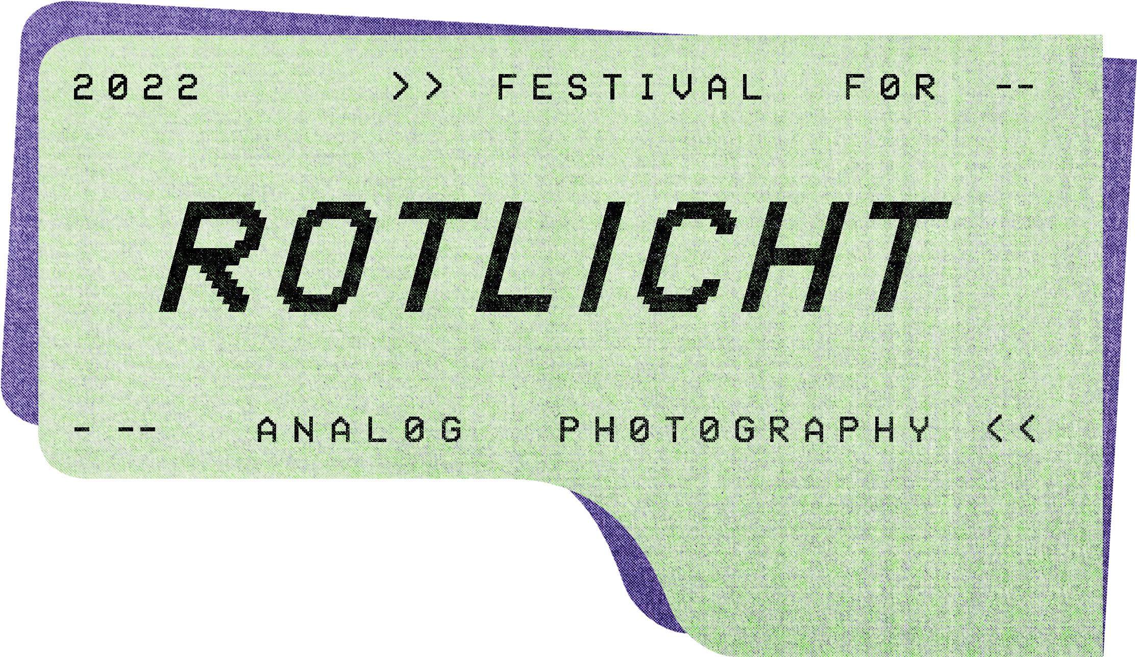 Logo ROTLICHT. Festival für analoge Fotografie