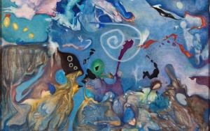 Gemälde
                                 "Jenseits der Stille" von Erna Rosenstein